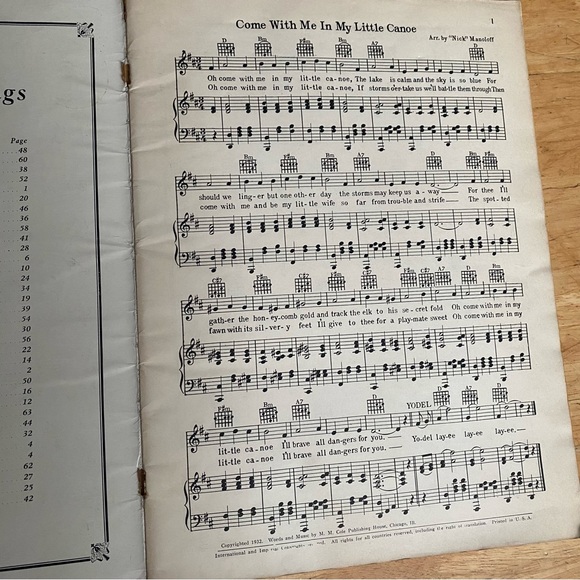 Vintage Sheet Music: Elmore Vincent’s Lumberjack Songs with yodel arrangements! - Picture 5 of 6